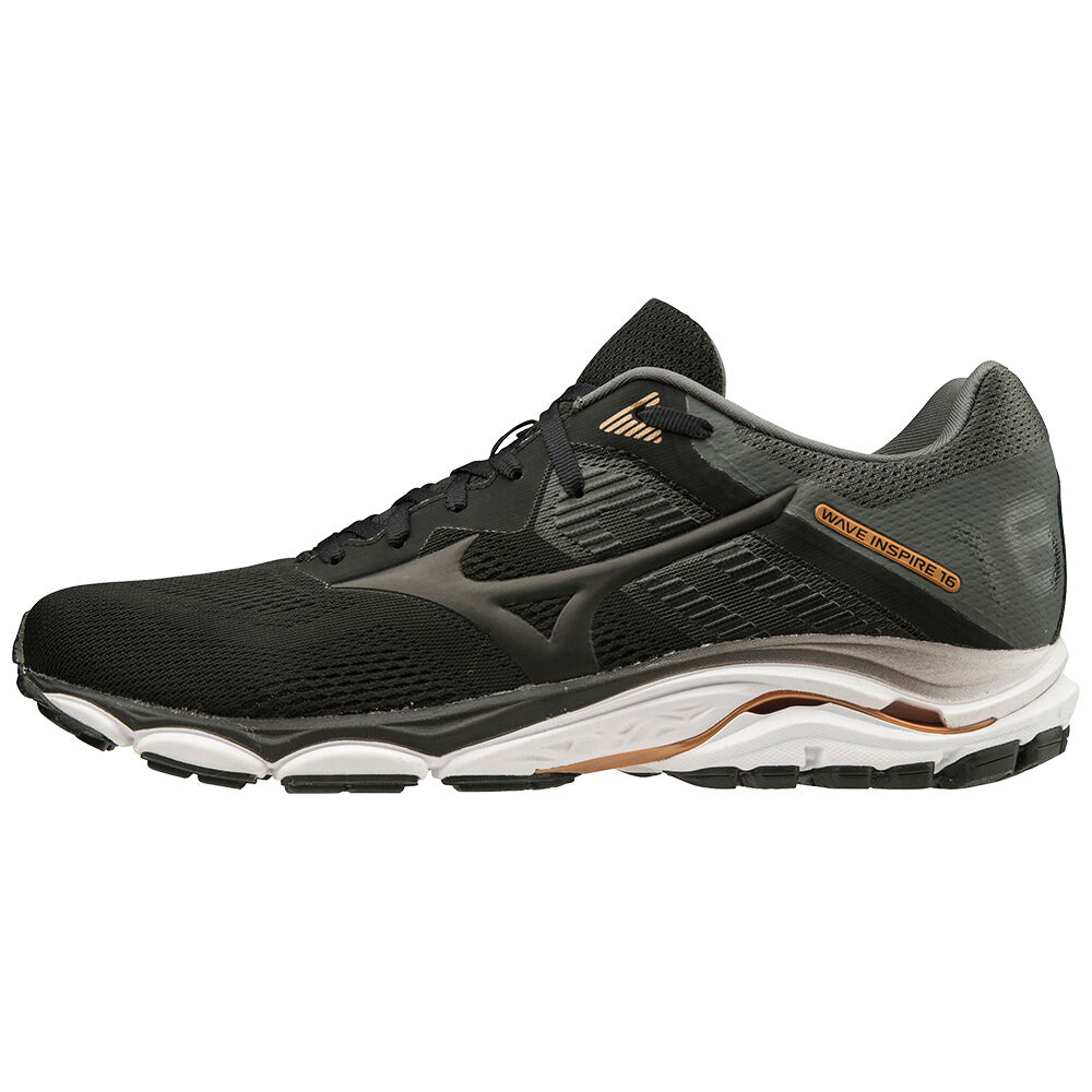 Tenis Para Correr Mizuno Wave Inspire 16 Para Hombre Negros/Grises 9745136-ZN